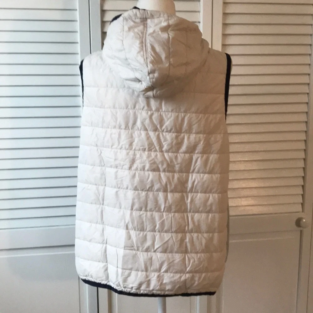 TOMMY HILFIGER Gray Hooded Vest Size XL